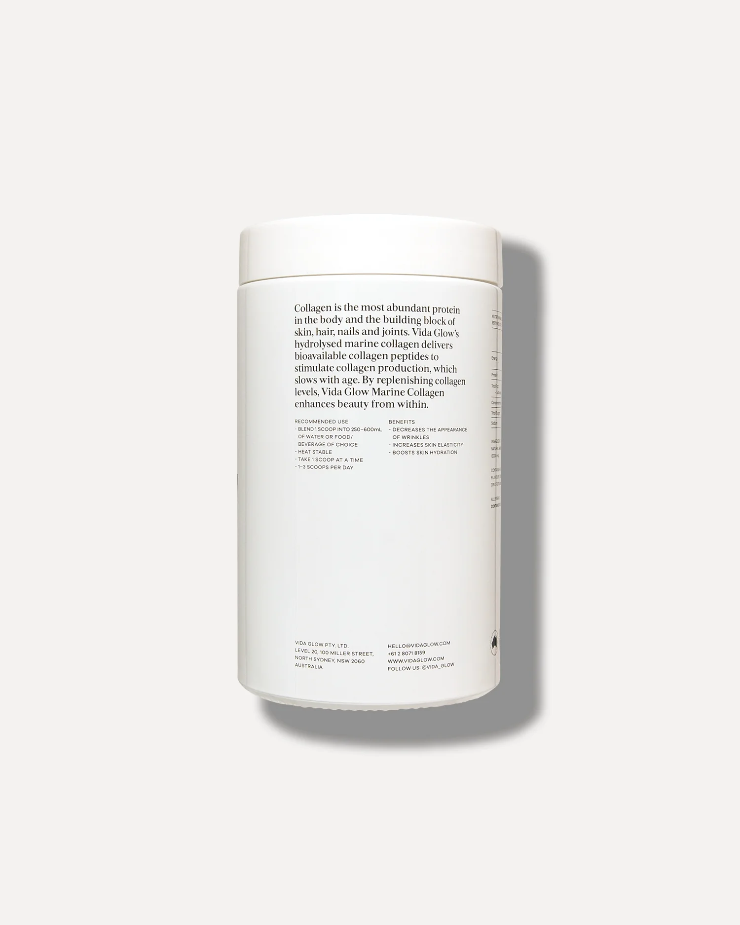 Natural Marine Collagen Powder 270g Glass Tub - Original - Image 7