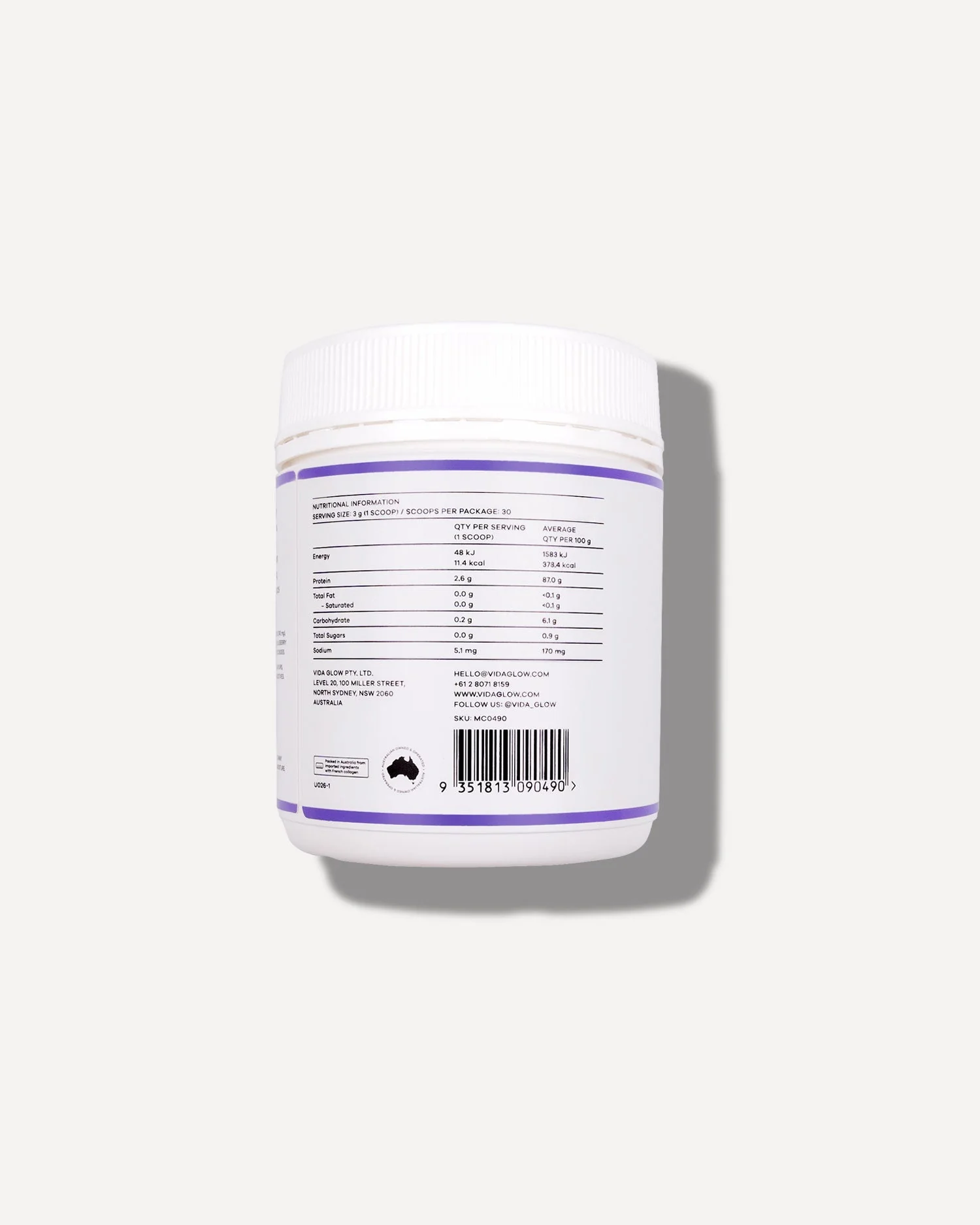 Natural Marine Collagen Powder 90G - Blueberry - Image 4