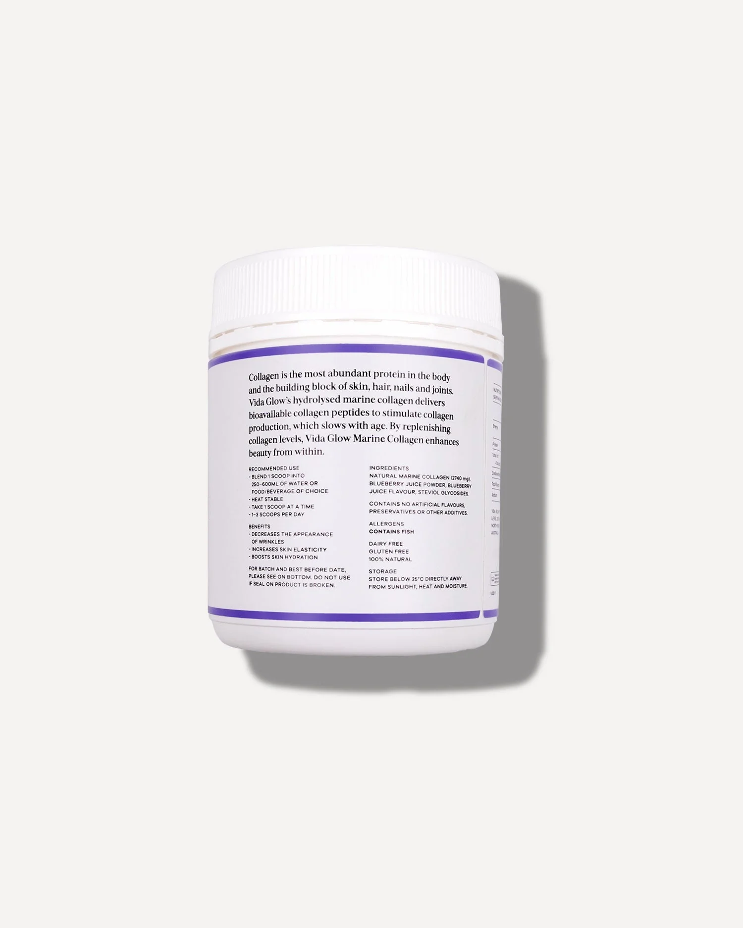 Natural Marine Collagen Powder 90G - Blueberry - Image 5